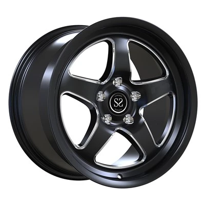 5-114.3 Автомобільні диски 19x12, блискучі чорні вікна, фрезеровані для Mustang
