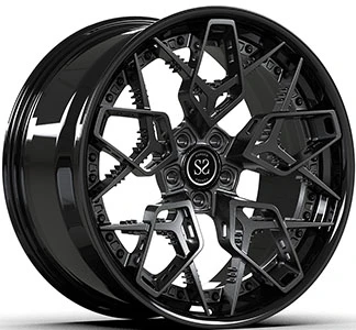 Нестандартний стиль Gloss Black 2-PC ковані диски 18''~23" для автомобілів BMW