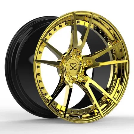 2-компонентні диски з алюмінієвого сплаву 20x10 дюймів для полірованих золотистих кованих дисків BMW M6